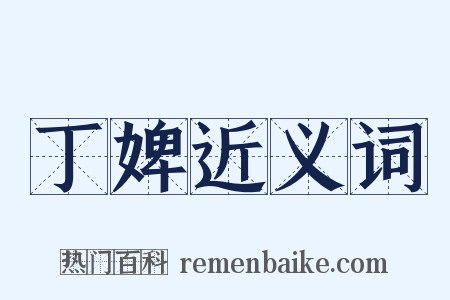 丁婢近义词是什么意思的图片